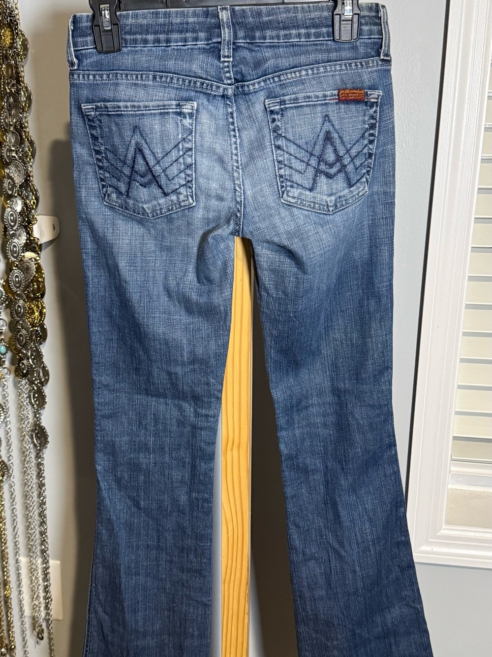7 For All Mankind Women's Medium Blue Bootcut A Pockets